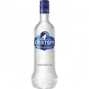 Vodka premium ERISTOFF botella 1 L